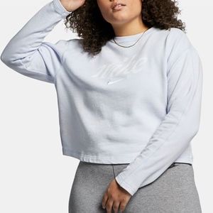 Nike Plus Crop Sweatshirt - Powder Blue